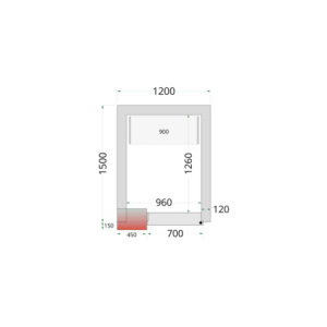 Chladilna komora negativna - TEFCOLD 1200x1500 | Optimalno in ekonomično shranjevanje živil | Plin R290