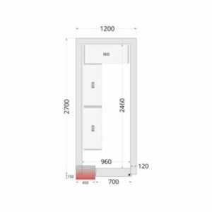 Negativna hladilna komora TEFCOLD - 1200 x 2700: Enostavno in ekonomično shranjevanje z brezplačno dostavo
