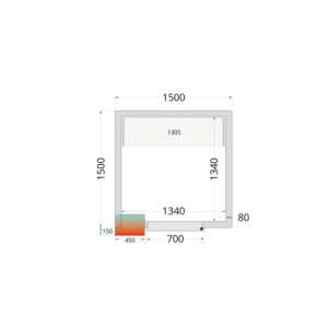 Pozitivna hladilna komora 1500x1500 - TEFCOLD: Preprosto in učinkovito profesionalno shranjevanje