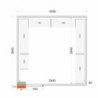 Kit Rayonnage Chambre Froide 3000x3000 TEFCOLD - Stockage optimisé & conservation des produits frais