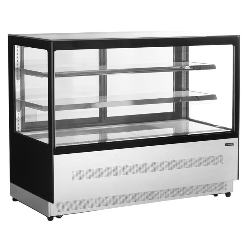 Refrigerated Display Counter 2 Glass Doors Black - TEFCOLD LPD1500F/BLACK Refrigerated Display Counter 2 Glass Doors Black - TEFCOLD LPD1500F/BLACK