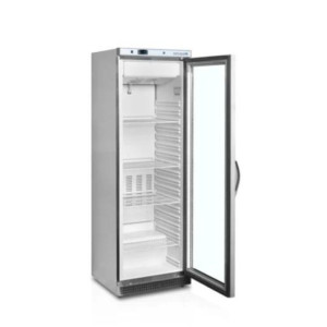 Ventilirana steklena negativna hladilna omara - Inox 340 L TEFCOLD | Profesionalno shranjevanje hrane