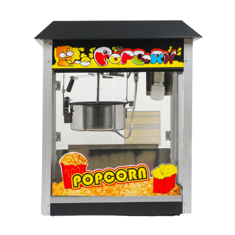 Professional Popcorn Machine - Black Dynasteel: Powerful, durable, and impeccable design. Professional Popcorn Machine - Black Dynasteel: Powerful, durable, and impeccable design.