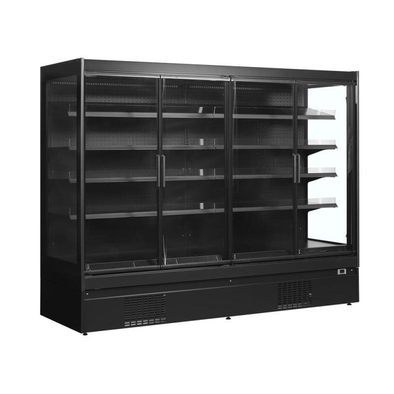 Vitrine Réfrigérée TEFCOLD Positive Noir - 1540 L Supermarket Vitrine Réfrigérée TEFCOLD Positive Noir - 1540 L Supermarket