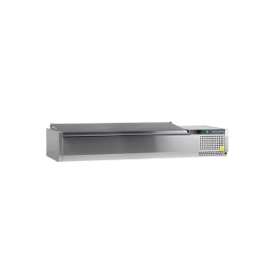 Saladette za postavitev Inox TEFCOLD - Statična - 7 GN 1/4: Zmogljivost in dizajn.