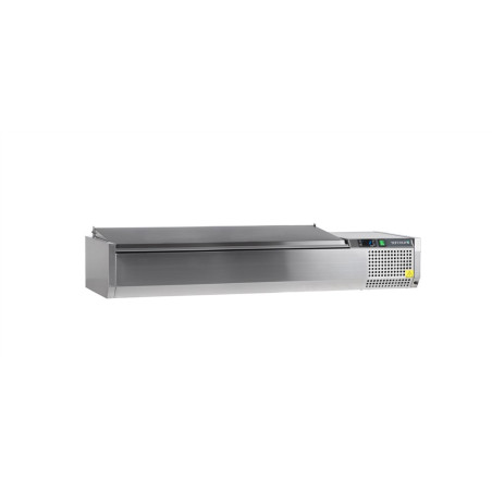 Saladette za postavitev Inox TEFCOLD - Statična - 7 GN 1/4: Zmogljivost in dizajn.
