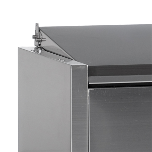 Saladette za postavitev Inox TEFCOLD - Statična - 7 GN 1/4: Zmogljivost in dizajn.