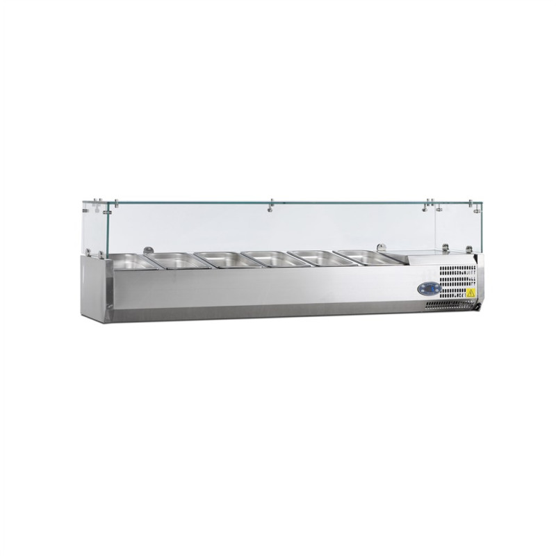 Saladette za postavitev - Statična - 6 GN 1/3 - 42,6 L - TEFCOLD