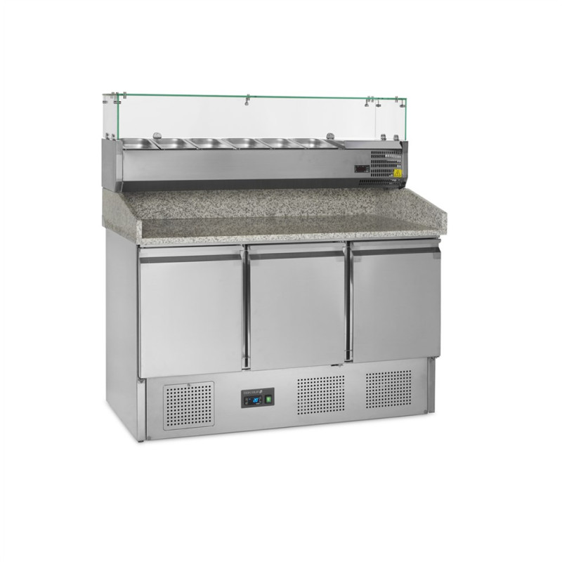 Meuble à Pizza GN 1/4 et GN 1/6 - 3 Portes - TEFCOLD: Qualité et praticité pour préparer vos pizzas Meuble à Pizza GN 1/4 et GN 1/6 - 3 Portes - TEFCOLD: Qualité et praticité pour préparer vos pizzas
