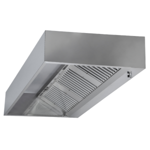 Cubic hood 900 Led stainless steel AISI 304 - Length 5200 by Dynasteel