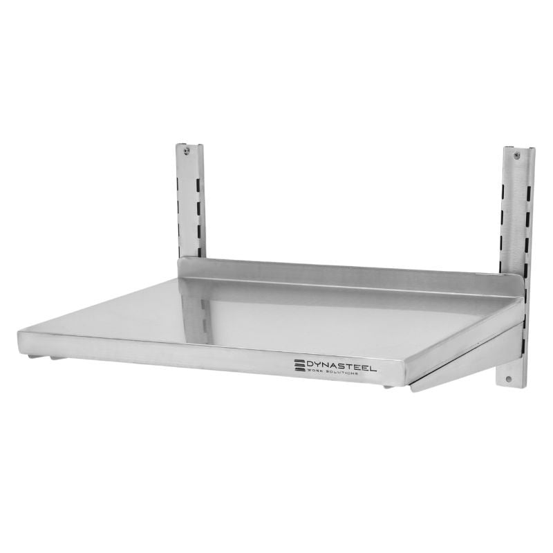 Stenska polica iz nerjavečega jekla na nosilcih - L 600 x P 400 mm - Dynasteel Stenska polica iz nerjavečega jekla na nosilcih - L 600 x P 400 mm - Dynasteel