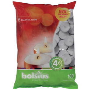 Sveče za segrevanje hrane 4 h - Paket 100 kosov Bolsius - Topla atmosfera.