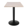 Plateau de Table Carré Pré-percé Vintage Blanc 700 mm Bolero - Visokokakovosten vrbov les