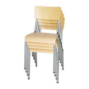 Galvaniziran leseni stol - komplet 4 Bolero