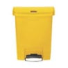 Rumeni koš 30L Rubbermaid - Zelo odporna sprednja stopalka