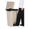 Beige Pedal Container 87L Rubbermaid Step-On: Durability and Hygiene