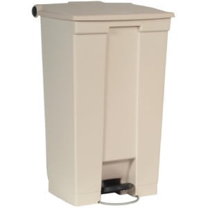 Bež pedalni zabojnik 87L Rubbermaid Step-On: Trajnost in Higiena