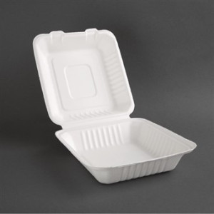 Kompostabilne škatle Bagasse 223mm - Paket 200, okolju prijazne