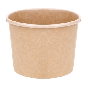 Lonci za juho 340 ml 98 mm - Komplet 500 v kartonasti embalaži Kraft