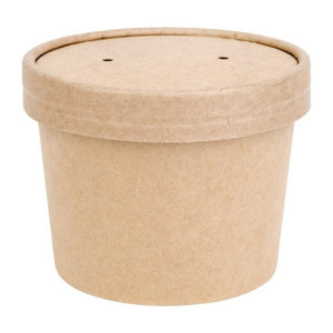 Lonci za juho 340 ml 98 mm - Komplet 500 v kartonasti embalaži Kraft