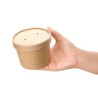 Lonci za juho 340 ml 98 mm - Komplet 500 v kartonasti embalaži Kraft
