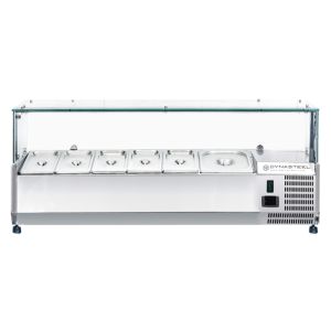 Saladette Hladilna Vitrina 6 x GN 1/4 Dynasteel: Optimalna organizacija v kuhinji