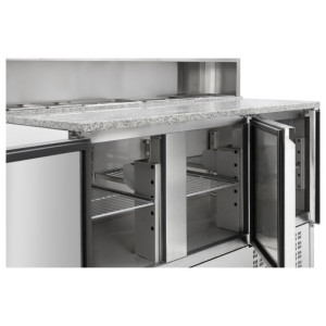 Hladilna omara za pico - 3 vrata - 8 GN 1/6 posod - Dynasteel