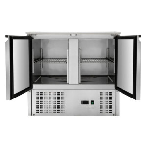 Saladette Compact 2 Vrata - S Pokrovom na Drsnikih - Dynasteel