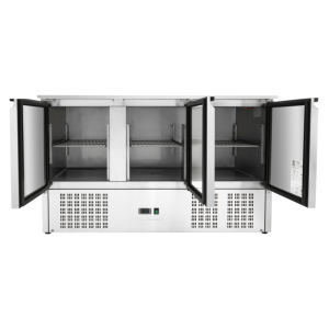 Saladette Compact 3 Vrata - S Pokrovom na Drsnikih - Dynasteel