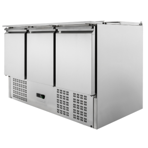 Saladette Compact 3 Vrata - S Pokrovom na Drsnikih - Dynasteel