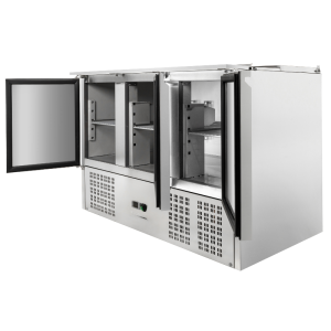 Saladette Compact 3 Vrata - S Pokrovom na Drsnikih - Dynasteel