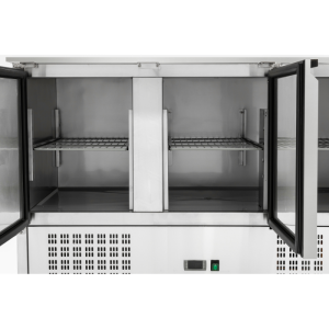 Saladette Compact 3 Vrata - S Pokrovom na Drsnikih - Dynasteel