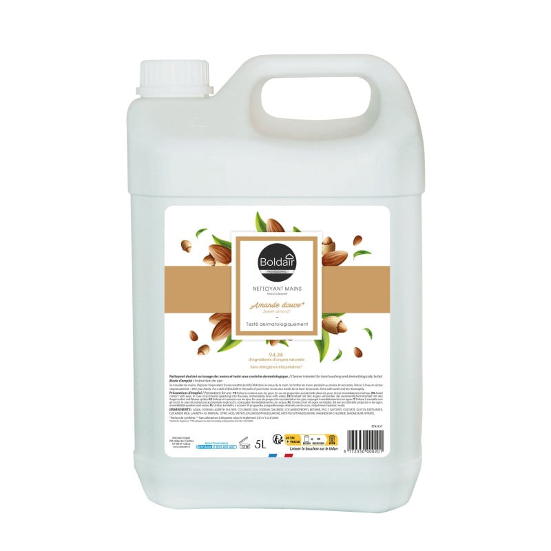 Sweet Almond Hand Cleanser Boldair - 5L: Natural gentleness for perfect hygiene Sweet Almond Hand Cleanser Boldair - 5L: Natural gentleness for perfect hygiene