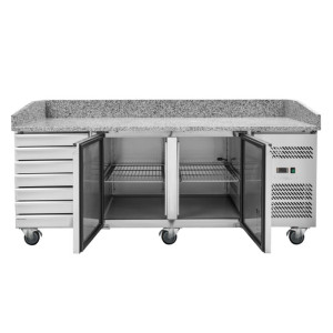 Pohištvo za pico 600x400 2 vrata in 7 predalov Dynasteel - Priprava pic