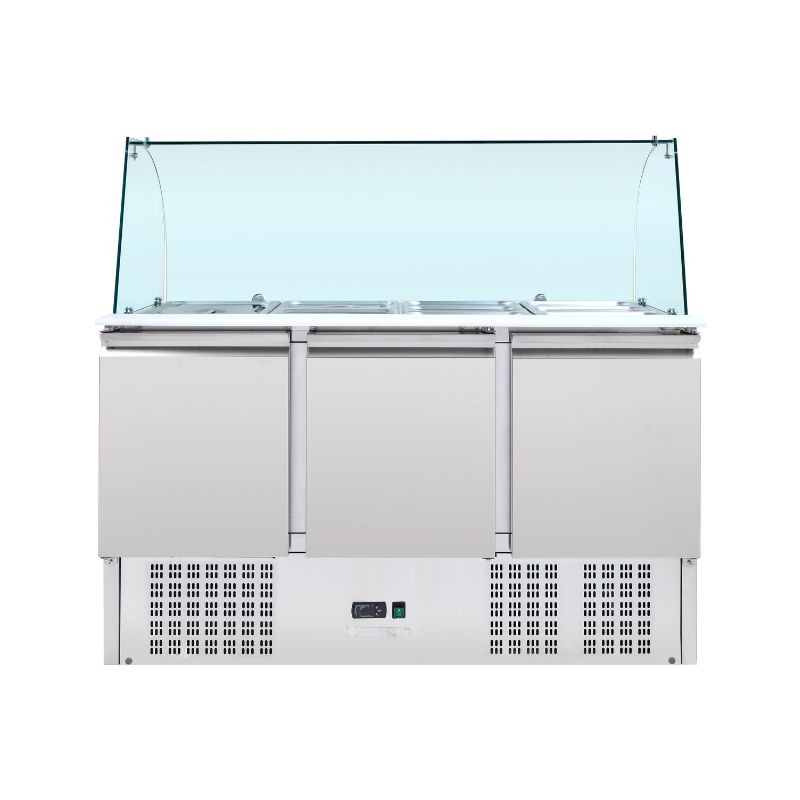 Saladette Hladilna 4 GN 1/1 - 3 Vrata - Dynasteel