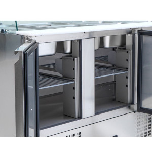 Saladette Hladilna 4 GN 1/1 - 3 Vrata - Dynasteel