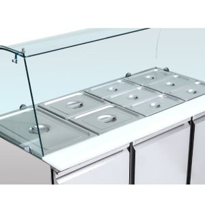 Saladette Hladilna 4 GN 1/1 - 3 Vrata - Dynasteel