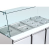 Saladette Hladilna 4 GN 1/1 - 3 Vrata - Dynasteel