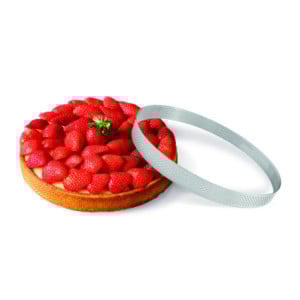 Cercle à Tarte Perforé Inox Ø 260 mm H 35 mm - Marque Gobel