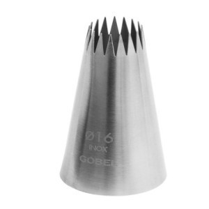 Douille za male kolačke Inox 17 zob ⌀16 mm Gobel - Pripomoček za slaščičarstvo
