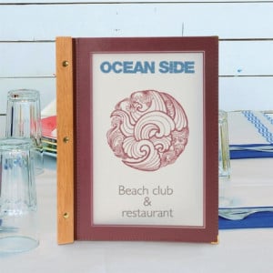 Protège-Menus Okvir Iz Lesa A4 Rjava - Securit - Fourniresto