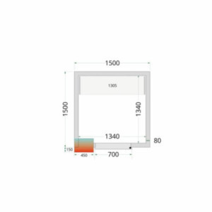 Plošča TEFCOLD 1500x1500x2120 mm - Izolacija 80 mm