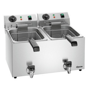 Friteza SNACK IV Plus Bartscher | Dvojna posoda, 190°C optimalno