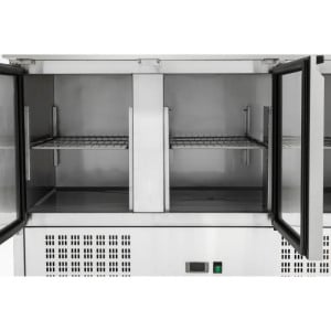 Saladette Compact 3 Vrata - S Pokrovom na Drsnikih - Dynasteel