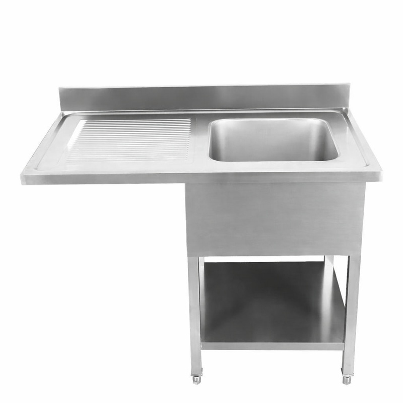 Potopite se s pomivalnim strojem, hrbtnim delom in polico - 1200 x 700 - Odkapnik na levi - Dynasteel