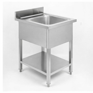 Potopite 1 korito z naslonom in polico - L 600 x P 700 mm - Dynasteel