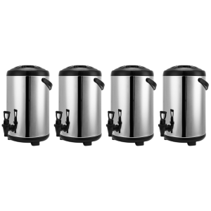 Lot de 4 Distributeurs de Boissons Isotherme - 9 Litres | Dynasteel
