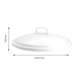 Container Lid - 50L - White - Gilac
