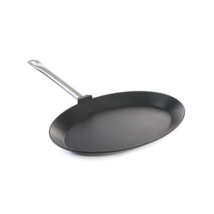Ribiška ponjava ovalne oblike iz litega aluminija