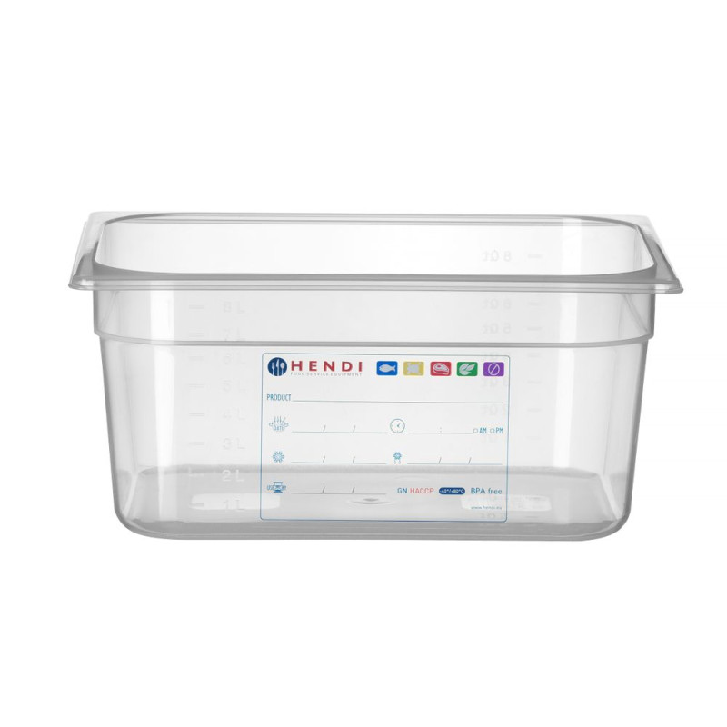 Gastronorm container 1/2 - Brand HENDI - Fourniresto Gastronorm container 1/2 - Brand HENDI - Fourniresto